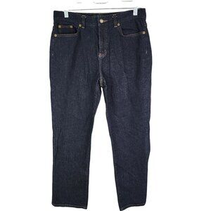 Womens Lauren Ralph Lauren Classic Straight Blue Denim Jeans Dark Wash Size 6